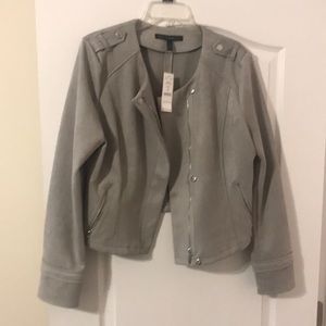 Beautiful grey Moto Sueded jacket